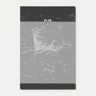 Notas Post-it® Cromado como Aries Zodiac Symbol en Hevelius
