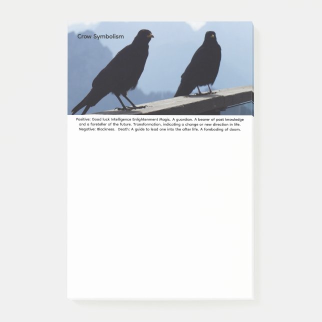 Notas Post-it® Crow (Anverso)