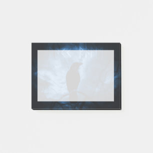 Notas Post-it® Crow negro con estilo de Gótico oscuro