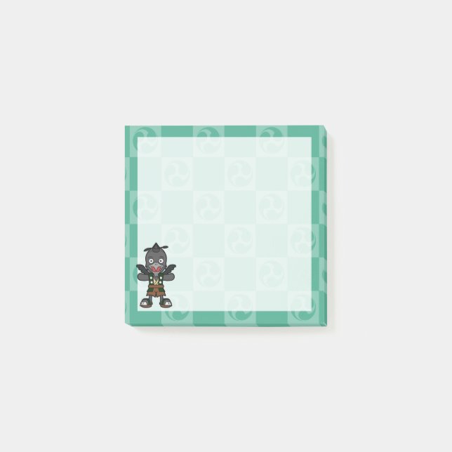 Notas Post-it® Crow Tengu- Yokai japonés (Anverso)