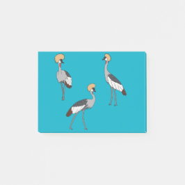 Notas Post-it® Crowned Cranes