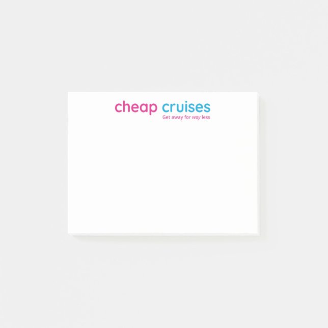 Notas Post-it® Cruceros baratos (Anverso)