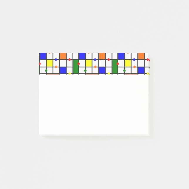 Notas Post-it® Crucigrama colorido (Anverso)