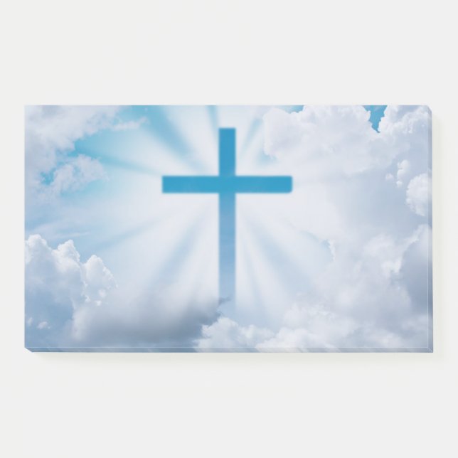 Notas Post-it® Cruz Azul En El Cielo (Anverso)