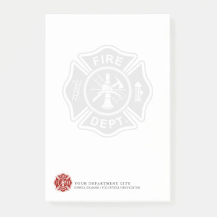 Notas Post-it® Cruz maltesa del rescate el   del fuego