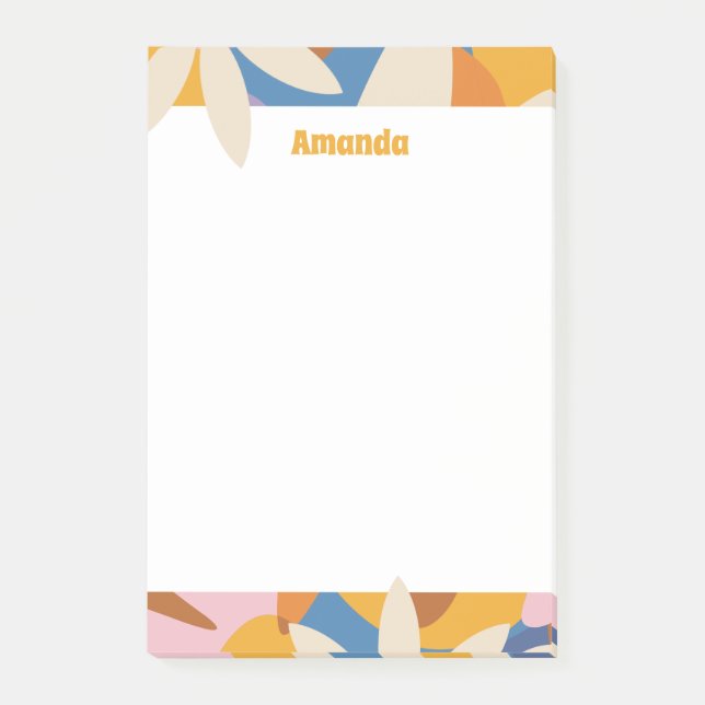 Notas Post-it® Cuaderno de Flower Power (Anverso)