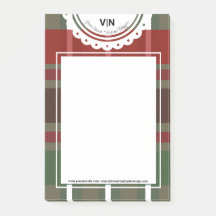 Cuaderno de Navidad Cuadros Verdes Rojos Inicial N