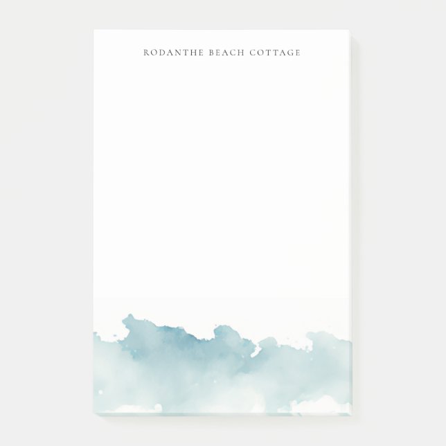 Notas Post-it® Cuaderno de olas de acuarela moderna (Anverso)