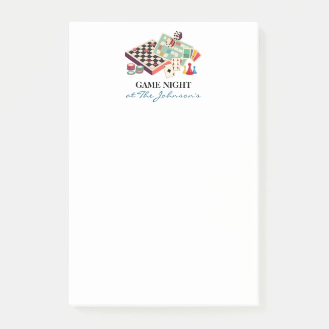 Notas Post-it® Cuaderno de puntuación personalizado para noche de (Anverso)