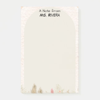 Notas Post-it® Cuaderno personalizado de profesor con arco de hie