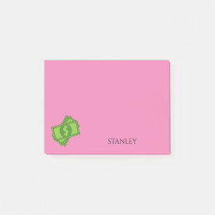 Notas Post-it® Cuadrado de billetes de personalizado Money Dollar