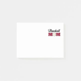 Notas Post-it® Cuadrado de mamá de béisbol