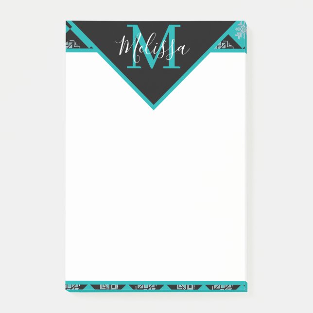 Notas Post-it® Cuadrados étnicos personalizados (Anverso)