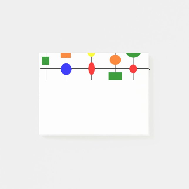 Notas Post-it® Cuadrícula de Bauhaus (Anverso)