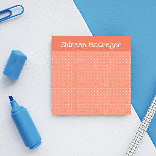 Notas Post-it® Cuadrícula de puntos de paginación Añadir nombre