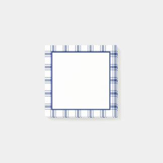 Notas Post-it® Cuadro náutico azul y blanco