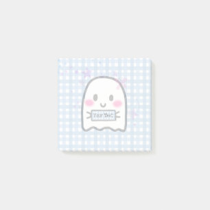 Notas Post-it® Cuadros acuáticos Girly Ghost Name Notes