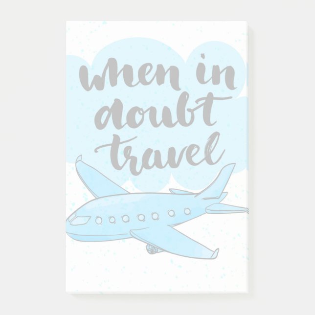 Notas Post-it® Cuando en viaje de la duda (Anverso)