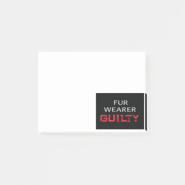 Notas Post-it® Cuatro de los culpables (Anverso)