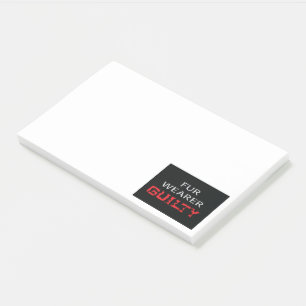Notas Post-it® Cuatro de los culpables