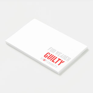 Notas Post-it® Cuatro de los culpables