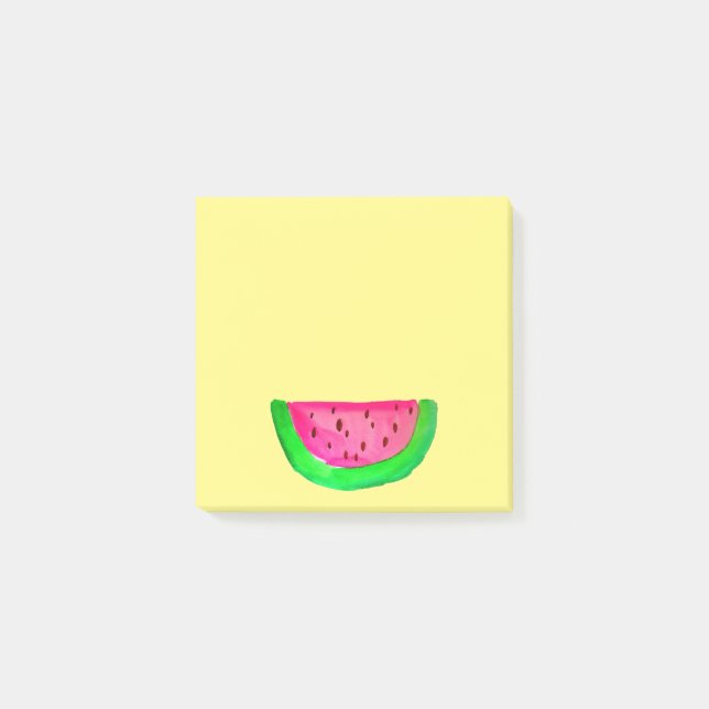 Notas Post-it® Cuchara sandía acuarela pop fruta (Anverso)