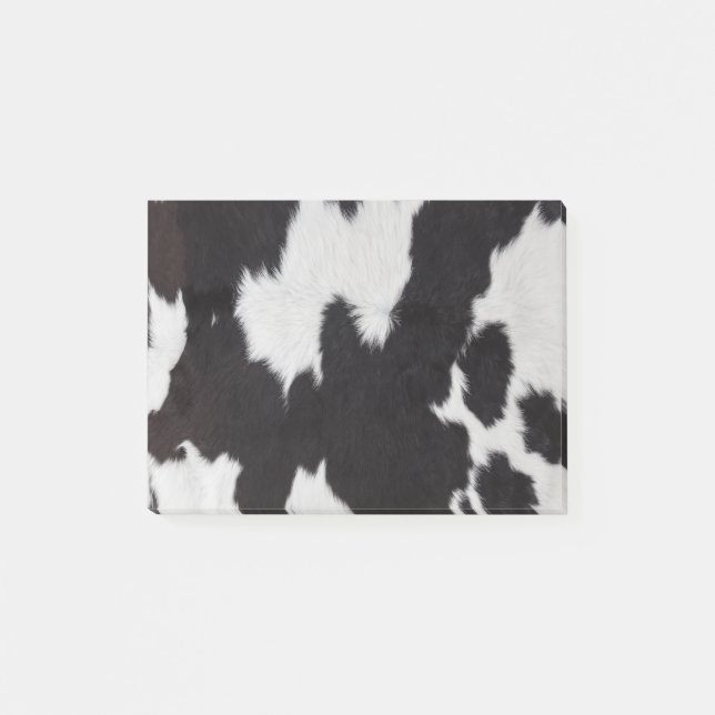 Notas Post-it® Cuello blanco negro (Anverso)