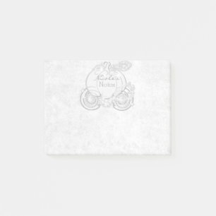 Notas Post-it® Cuento de la carroza de cenicienta blanca personal