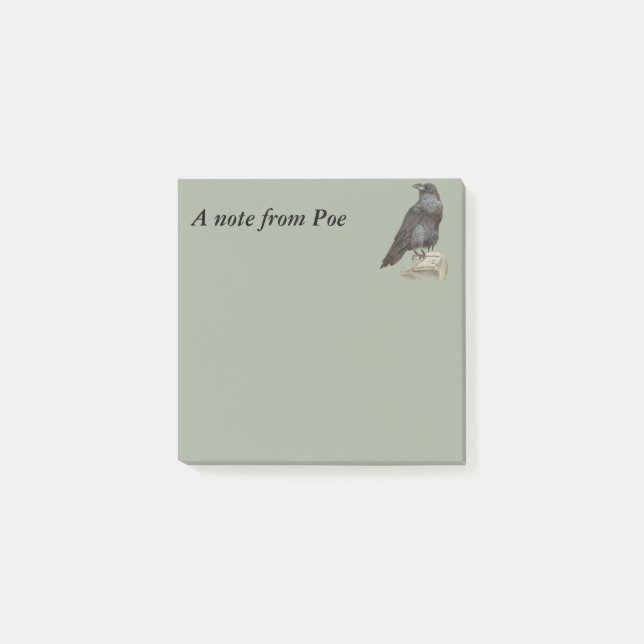 Notas Post-it® Cuervo (Anverso)