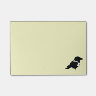 Notas Post-it® Cuervo de varios colores de Birdorable