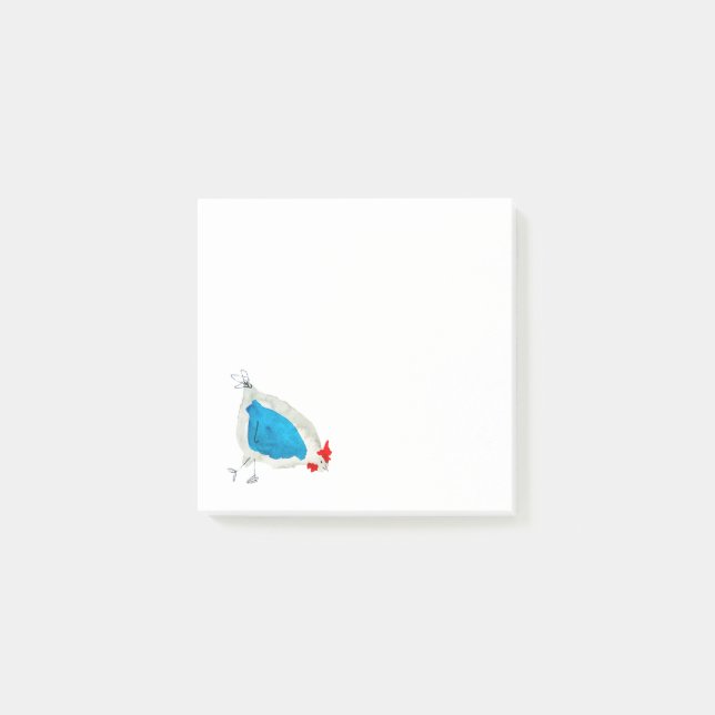 Notas Post-it® Cuestas de pollos acuáticas (Anverso)