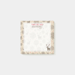 Notas Post-it® Cuidada Obteniendo El Patrón De Renos De Woodland