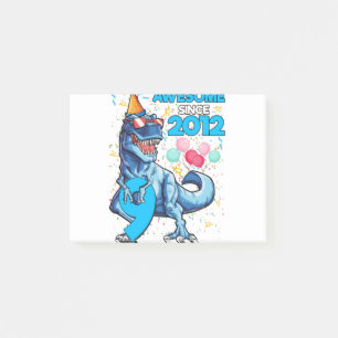 Notas Post-it® Cumpleaños 9 dinosaurio niños 9 años genial