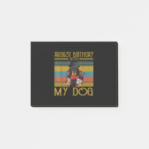 Notas Post-it® Cumpleaños De Agosto Con Mi Perro Gordon Setter 20