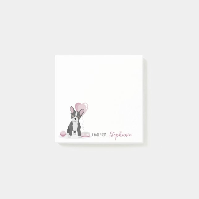 Notas Post-it® Cumpleaños del Bulldog francés (Anverso)