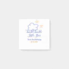 Notas Post-it® Cumpleaños estrella pequeña titila titila púrpura 