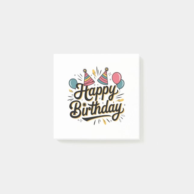 Notas Post-it® Cumpleaños Feliz Festivo (Anverso)