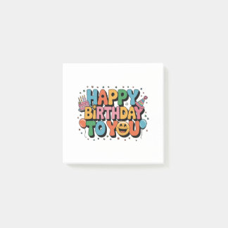 Notas Post-it® Cumpleaños Feliz Sonriente