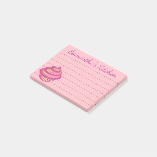 Notas Post-it® Cupcake Post It Notes Gift (En perspectiva)