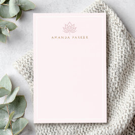 Notas Post-it® Curación estilizada de yoga rosa de flor de loto