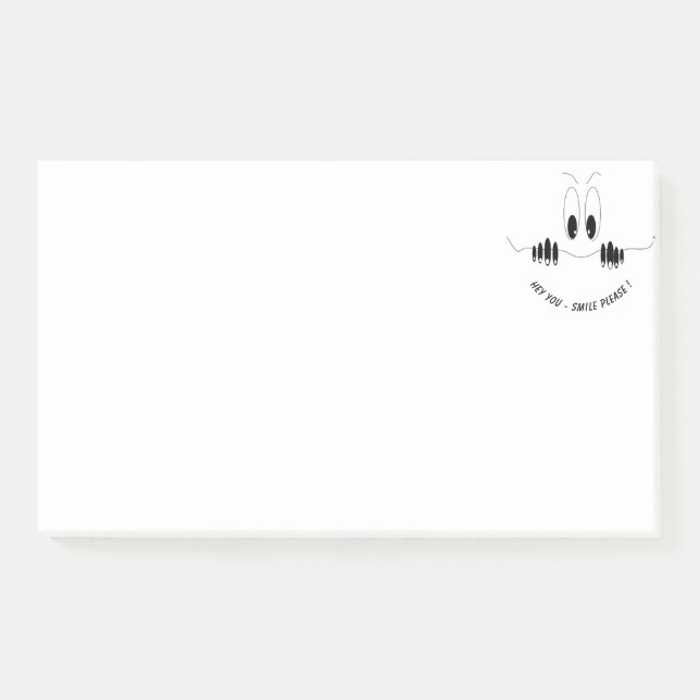 Notas Post-it® Curiosity Eyes Smile Funny Sticky Notes (Anverso)