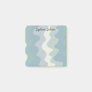Notas Post-it® Curvas coloreadas Moda PERSONALIZADO Monograma per