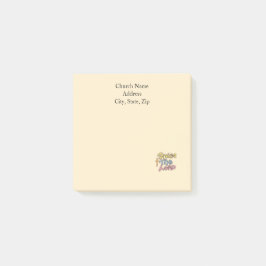 Notas Post-it® Custom Church Name Praise the LORD Graphic