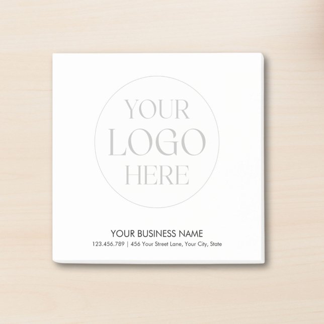 Notas Post-it® Custom Company Logo Simple Promotional Business (Subido por el creador)
