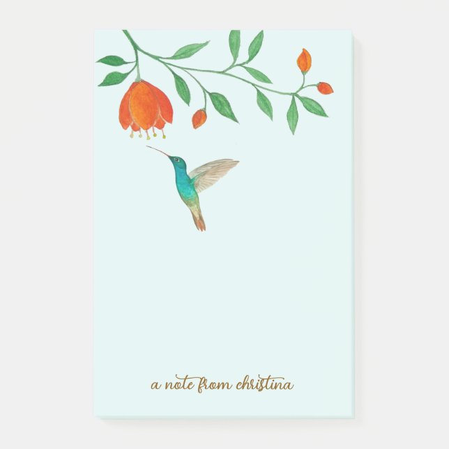 Notas Post-it® Custom Hummingbird Notes (Anverso)