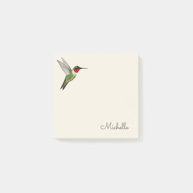 Notas Post-it® Custom Hummingbird  Notes (Anverso)