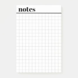 Notas Post-it® Custom Mini Graph Paper Sticky Notes, 4" x 6"