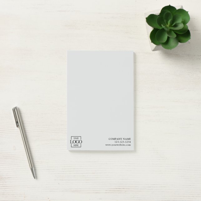 Notas Post-it® Custom Modern Simple Business Logo Professional  (Oficina)