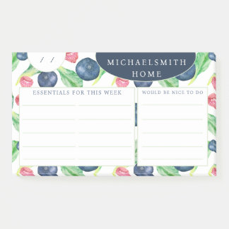 Notas Post-it® Custom Name Weekly To Do 