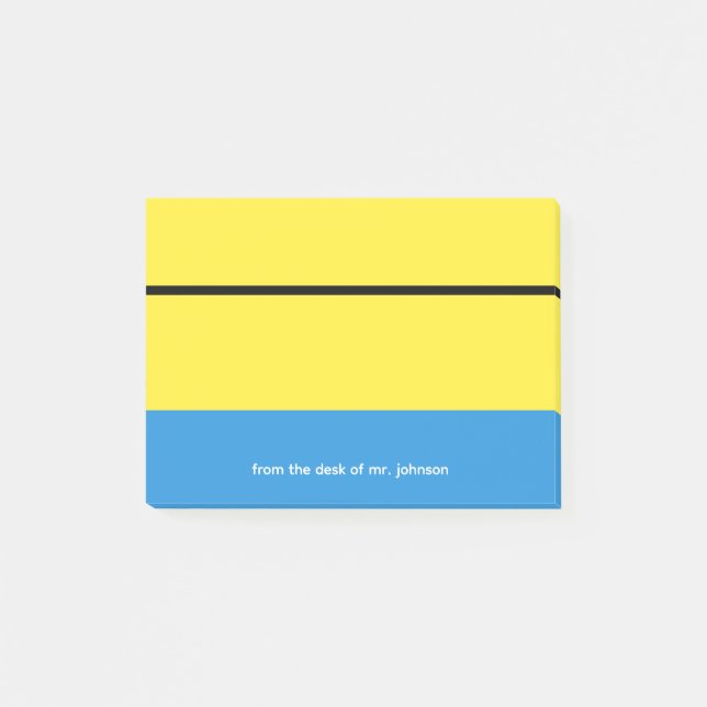 Notas Post-it® Custom Teacher Notepad Gift Classroom Theme (Anverso)